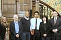 The winner of the Alan Squire Award, presented for Endeavour was Azeem Amir (centre) at the Matthew Moss High GCSE Awards Evening