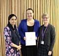 Jaria Hussain-lala (Rochdale Borough Council’s early help domestic abuse officer),  Katie Charlton, All Saint’s Church of England Primary School and Early Help Headteacher and Susan Saville, Service Manager at Women's Housing Action Group (WHAG)