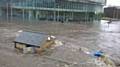 Rochdale Town Centre during the floods on Boxing Day 2015