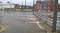 Rochdale town centre Metrolink stop flooded