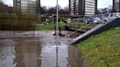 Hopwood Hall College car park during the Boxing Day floods