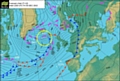 Forecast position of Storm Desmond at midday Friday 4 December