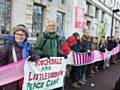 Rochdale and Littleborough Peace Group outside the Ministry of Defence 
