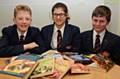 Bookworms, from left, Lewis Whittles, Samantha Duffy and Jaydan Hanson-Beech