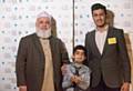 Writer of the year Zakariya Robinson with the chairman Syed Lakhte Hassanain and Hudhayfah Ashraf 