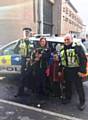 Princess with PC O’Connor and PSCO Howard and her owner Amanda Hughes 