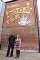 Bastien Hery joined the Rochdale Pioneers Museum Manager, Jennifer Broadbent for a tour and brief history of co-operation