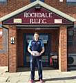 Andrew Foster outside of Rochdale R.U.F.C.