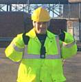 A delighted Glyn Jones at the Rochdale Site