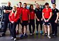 Hopwood Hall College personal training students; Daniel Singleton Maddison Stothard, Sam Dewhurst, Nazir Hussain, Tricia Roberts, Liam Whalley, Alex Jobson, Paul Ainsworth