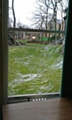 Hare Hill House window damage