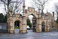 The entrance to Rochdale cemetery and crematorium