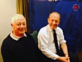 Simon Danczuk with Eric Watson at the blood donation session