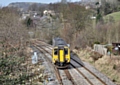 156421 crosses over at Stansfield Hall Junction 10 March 2015