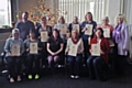 Jo Potts with her team of Reiki Masters and staff and volunteers from Springhill Hospice at True Serenity Centre for Holistic Excellence