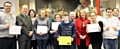 Mayor Carol Wardle, Mayoress Beverley Place and Rochdale MP Simon Danczuk with members of RCT who collected certificates