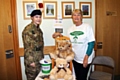 Springhill Hospice Spring Fair<br />Cadet Ellie Down and Viven Thompson at the guess the bear stall