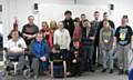 Back: Marc Anwar, Keelie Murphy, Alicia Palombo, Kirsty Stewart, Marc Anwar, Amie Lord, Daniel Howarth, Kalam Johnson.  Front: Christian Darlington, Rebecca Lowe, Hannah Edmunds, Sam Edge, Rebecca Rowe, Emma Mitchell. Kneeling: Charles Bryceland, Konnor Soroka and Odin Quinn.