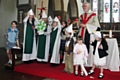 The Bishop of Manchester with St Aidan's Sunday School children 