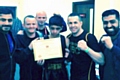 Muavia Nasim with Queensway ABC staff