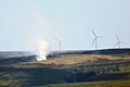 Moorland fire on Rooley Moor