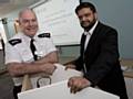 Chief Inspector John Taylor and Shahid Mohammed from BME Health and Wellbeing