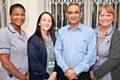 Professor Deepak Bhatnagar the study’s Principal Investigator and three research nurses: Joanne Shaw, Judy Muir and Louise Morby 