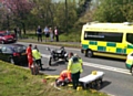 Accident involving a trike and a car on Wildhouse Lane