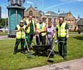 Members of the new clean and green teams with Councillor Jacqui Beswick, Cabinet Member for Housing and Environment at Rochdale Borough Council