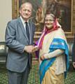 Simon Danczuk MP with Bangladeshi Prime Minister, Sheikh Hasina 