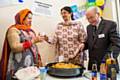 Cllr Billy Sheerin, Assistant Cabinet Member for Adult Care at Rochdale Borough Council, with (l-R) Shenaz Hussain and Sabira Siddique