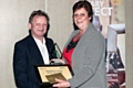 Glen Prendergast, The Rotary Club of Middleton Citizen of the Year 2014 with Sue Scott, founder of The Angel Project Community Café, The Rotary Club of Middleton Citizen of the Year 2015