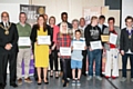 Mayor of Rochdale Surinder Biant, nominees and winners of the Young Citizen of the Year & Citizen of the Year Awards 2015  with members of Rotary Club of Middleton and Ethan Marriott, Member of Youth Parliament for Rochdale