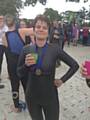 Karin Tweedale, Hopwood Hall College student and college services assistant, who has completed the Great North Swim to raise money for charity