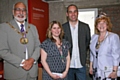 WW1 exhibition launched at the Pioneers Museum<br />Mayor Surinder Biant, Museum Manager Jenny Mabbott, Simon Parkinson, the CEO and Principal of the Co-Op College, and Mayoress Cecile Biant