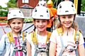 Brooke Roberts, Emily Wilson and Ellie Roberts at the Littleborough Big Games