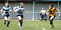 Lewis Sheridan on his way to his hattrick - Mayfield 44 – 38 Leigh Miners