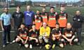 Dewan Choudhury, Football Development Officer, Hopwood Hall College, Phillip Hughes, Asif Amin, Ali Forisha, Ricky O’ Conner, Mahmoud Benelhag, Scott Campbell, Rukon Rahman, Manager, Deaf Rhinos FC

Bottom row, left to right: Haitham El-Madani, Simon Derbyshire, Alex Wilsoz, Sam Khalifa, Lee Garside
