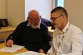 Tenant Representative Peter Brown and Employee Representative Steve Edwards in discussion about future RBH improvements