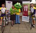 PDS directors Tim Fairley and Pat Rice with Julie Halliwell, Springhill Hospice CEO