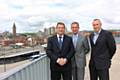 John Hudson (Chief Executive) with Phil Ewbank (Chairman) and John Searle (Development Director)