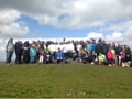 Siddal Moor students, staff and 2 dogs reach the summit of Pendle Hill