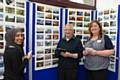 Bismah Zafar (Rochdale Sixth Form College), Frank Harrison (Rochdale and District Camera Club) and Sarah Ford (the Hospice’s Income Services Manager)