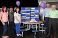 Falinge Park High School 80th anniversary heritage fair<br /> Michelle Uddin, Colin Meredith, Claire Costello, Robin Lonsdale and Terry Whitworth