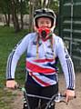 Cerys Dann races for GB BMX team 