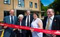 Simon Danczuk MP; Vera Hirst (Chairwoman of Age UK Rochdale); Councillor Richard Farnell (Leader of Rochdale Borough Council); Lynne Brosnan (Chairwoman of RBH Representative Body) and Noel Chambers (Chairman of RBH Board) 