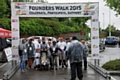 Walkers set off on Rugby League Founder's walk