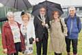 Lynda Robinson, Chairwoman of Petrus Community, Mayoress Cecile Biant, Mayor Surinder Biant, Pam Warhurst CBE, Founder of Incredible Edible, Denis Skelton, co-ordinator at Petrus
