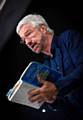 Author and playwright Willy Russell on stage at last year’s festival. The winner of the ‘Flash Fiction’ competition will  get to perform their work at the festival in October