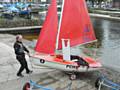 A Hansa Boat in action at Hollingworth Lake